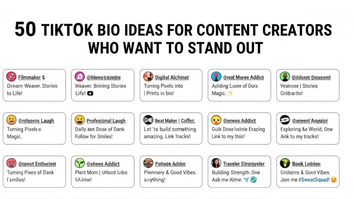 Hobo.Video-50 TikTok Bio Ideas for Content Creators Who Want to Stand Out-Guide to the influencers