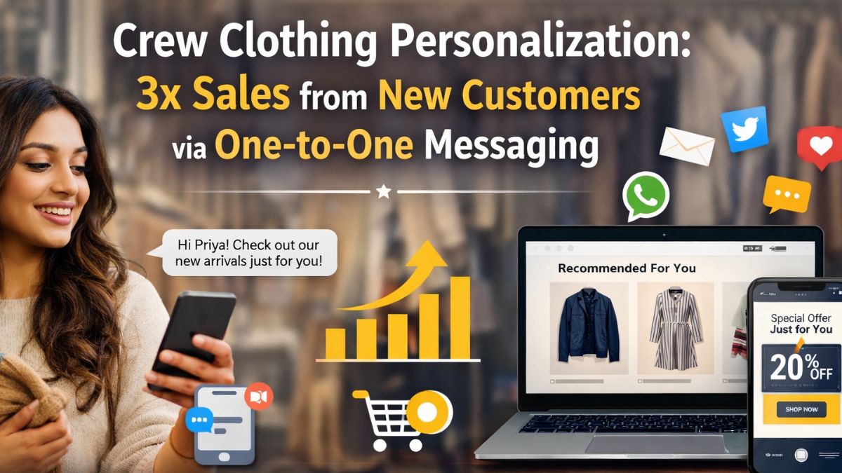 Hobo.Video- Crew Clothing Personalization: 3x Sales from New Customers via One-to-One Messaging