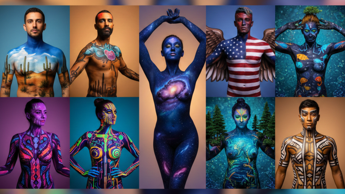 Hobo.Video - 70 Body Painting Artist Influencers in the US - Vibrant artistry.