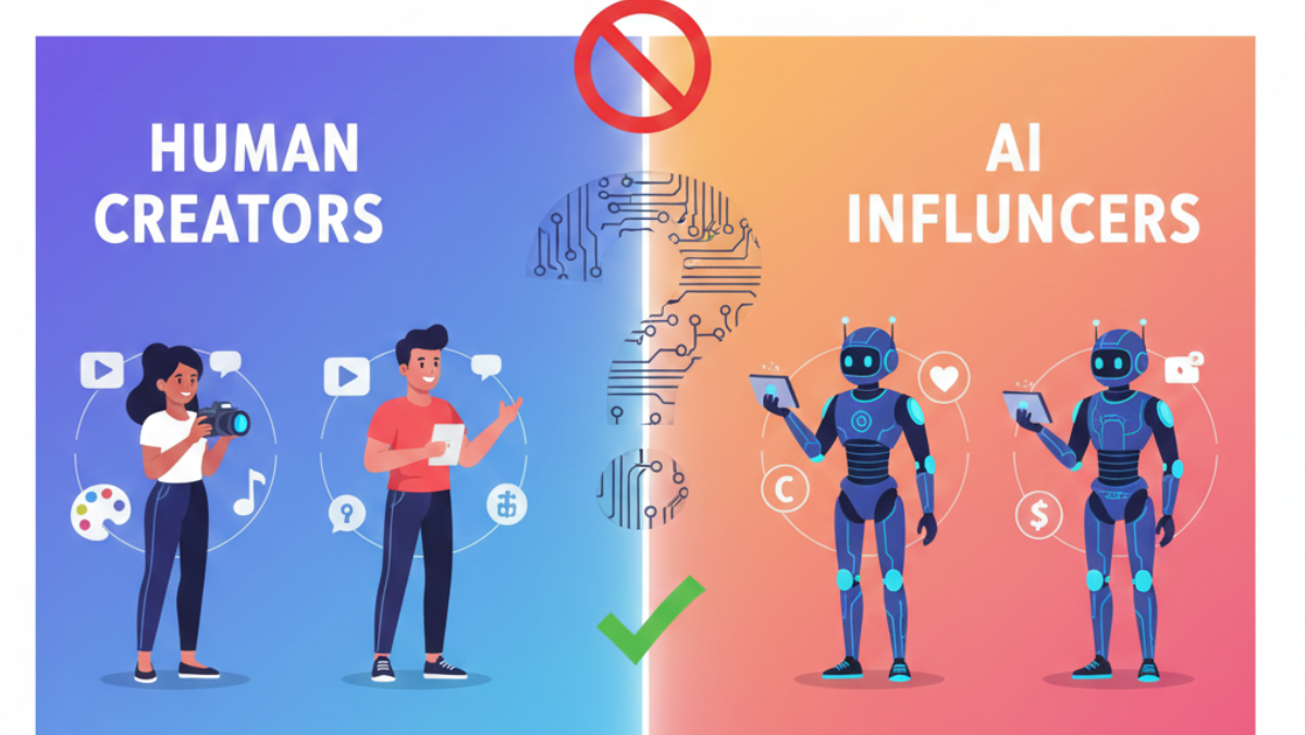 Hobo.Video - Are AI Influencers Replacing Human Creators? - AI Influencers vs Human Creators