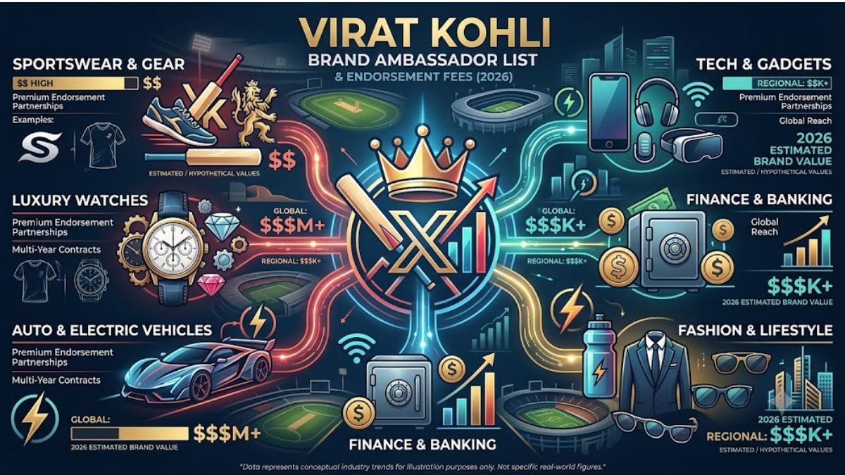 foundlanes-Virat Kohli Brand Ambassador List with Price (2026): Complete Endorsement Fees & Brands-Information for the audience