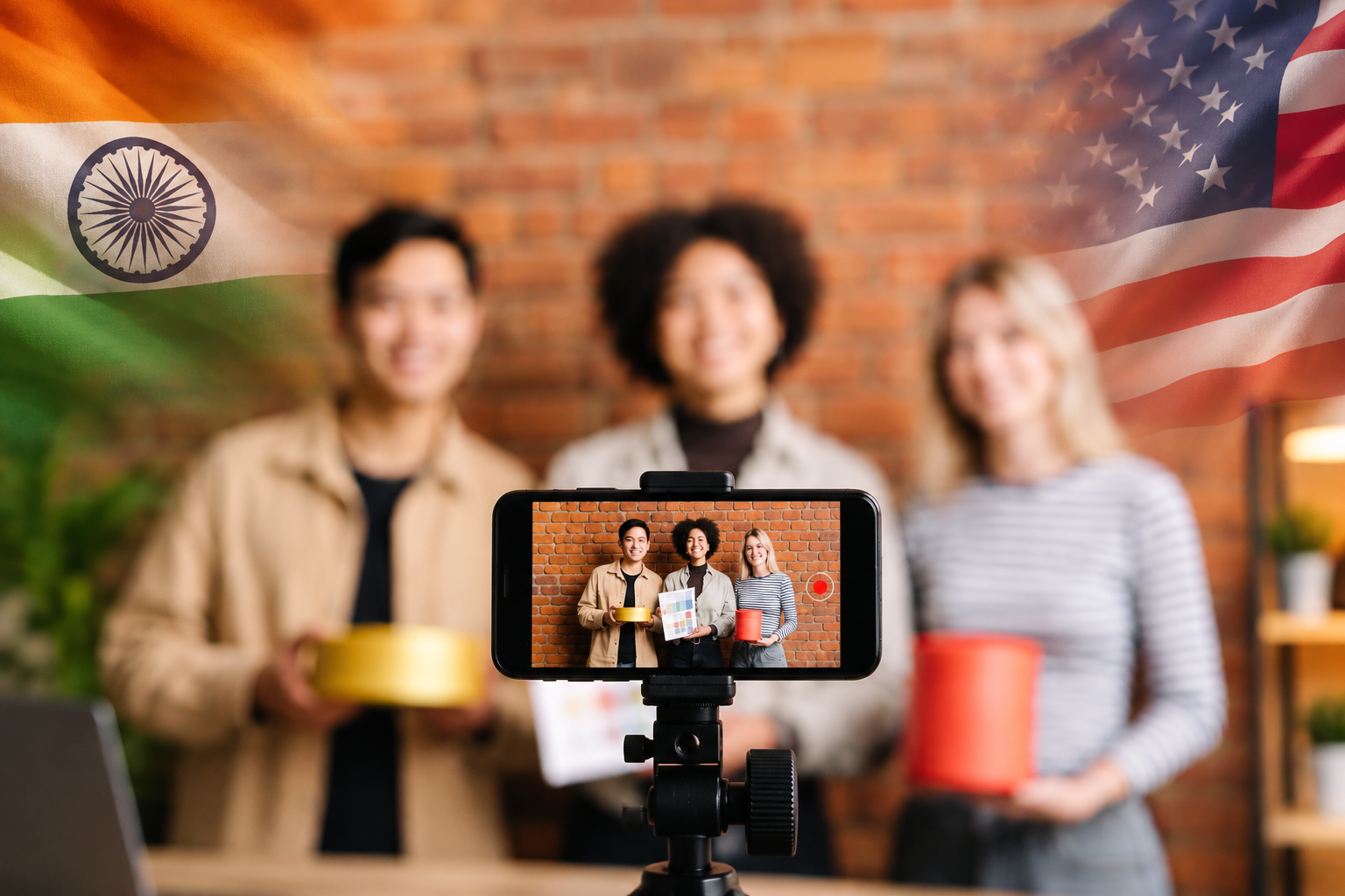 India vs US influencer marketing comparison showing differences in influencer costs, audiences, creator partnerships, and campaign strategies.