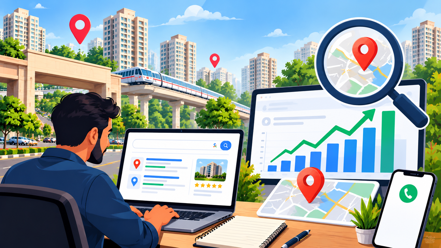 SEO company in Dwarka helping local businesses improve search visibility, rankings, and lead generation.