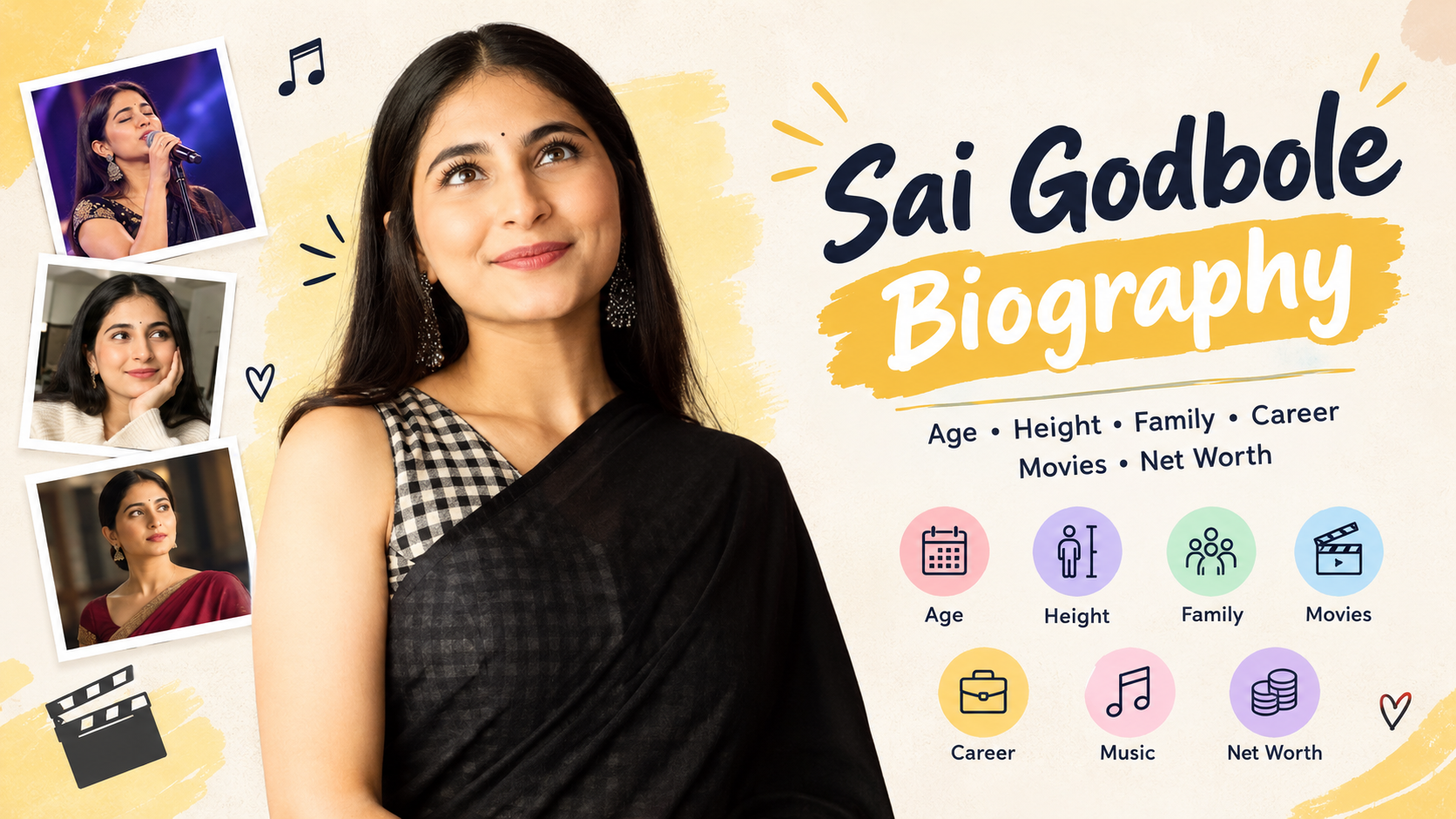 Sai Godbole biography covering her acting career, singing, family, and movies.