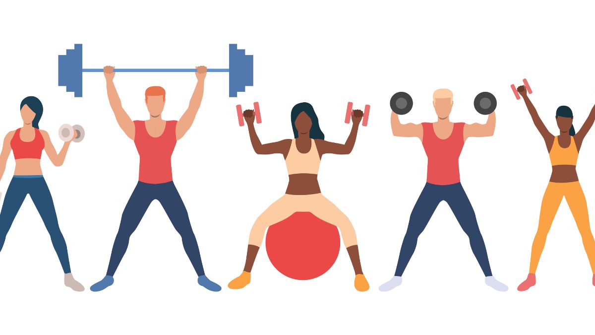 Hobo.Video – Australian Fitness Influencers – Group Workout Illustration