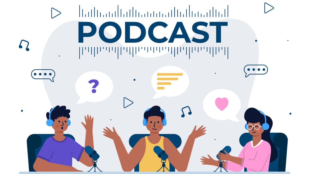 Hobo.Video - Top 25 Podcast Channels in India - Microphone Illustration