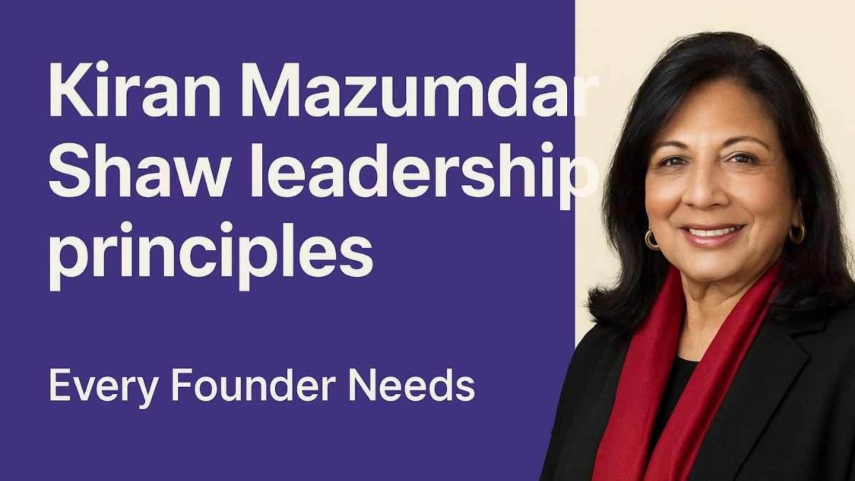 Hobo.Video- How Kiran Mazumdar-Shaw Built Leadership Principles Founders Need Today.